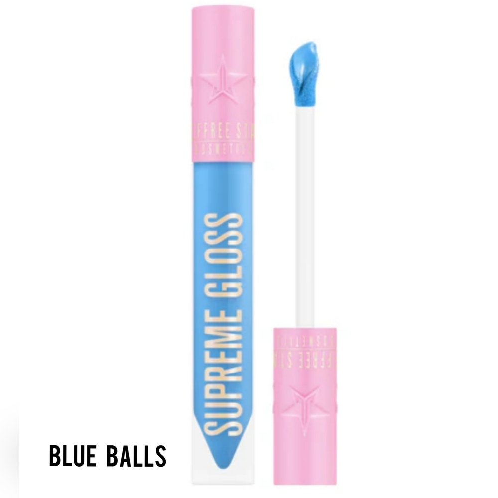 Jeffree Star Supreme Gloss "Blue Balls" Neon Blue Lipgloss NIB